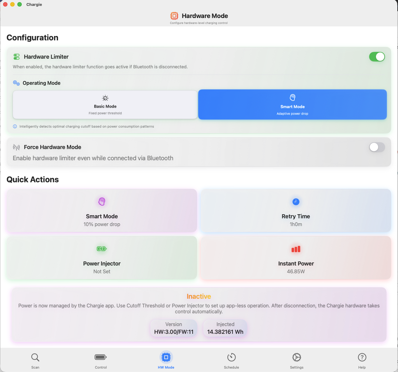 Intelligenter Hardware-Modus