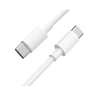 10cm weißes USB-C auf USB-C Kabel, 3A