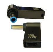 4,5mm DELL Barrel auf USB-C Adapter (Stecker + Buchse)