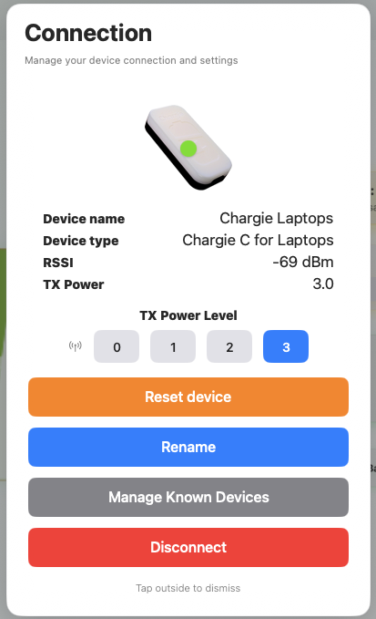 Connection Popup