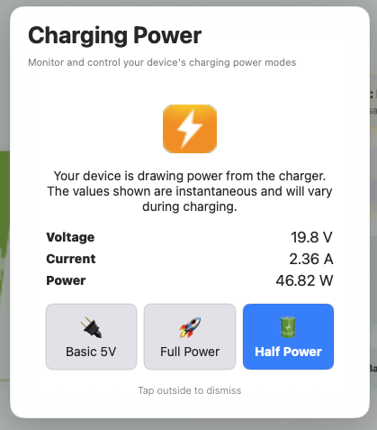 Half Power Mode