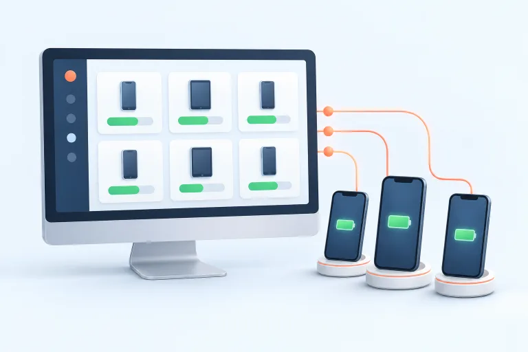 Illustration of the Chargie fleet dashboard