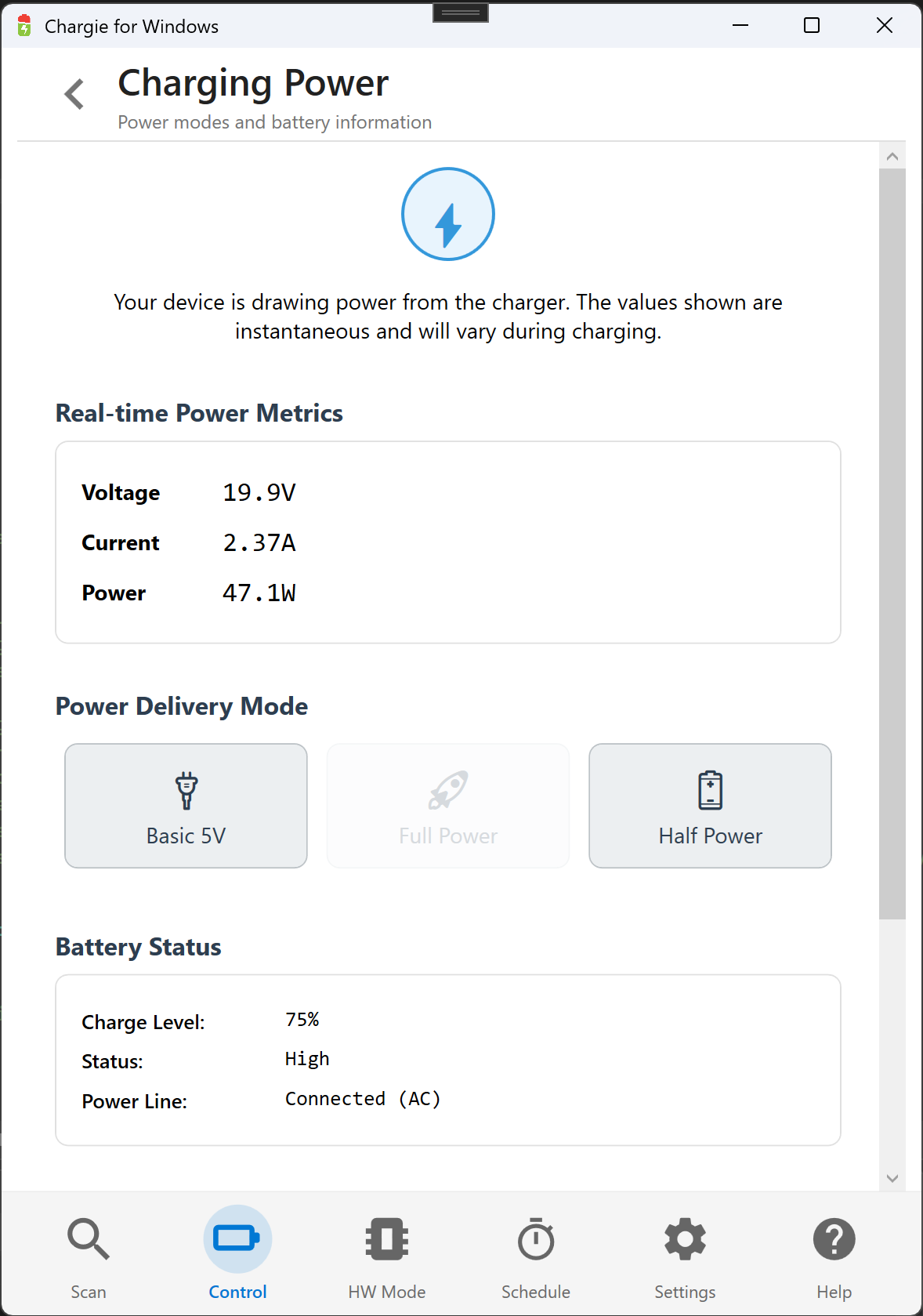 Power Modes