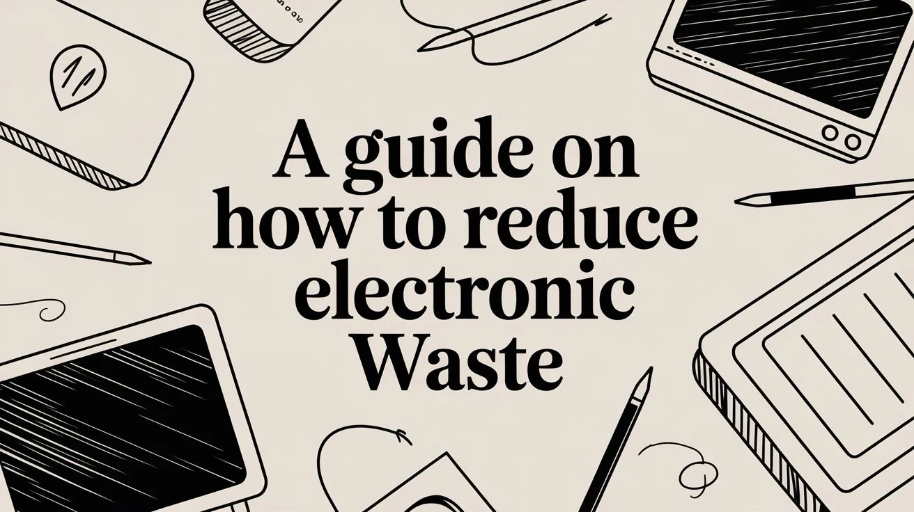 A Guide on How to Reduce Electronic Waste