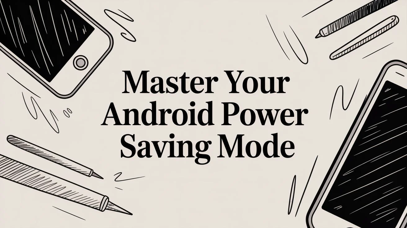 Android Power Saving Mode: What It Turns Off & When to Use