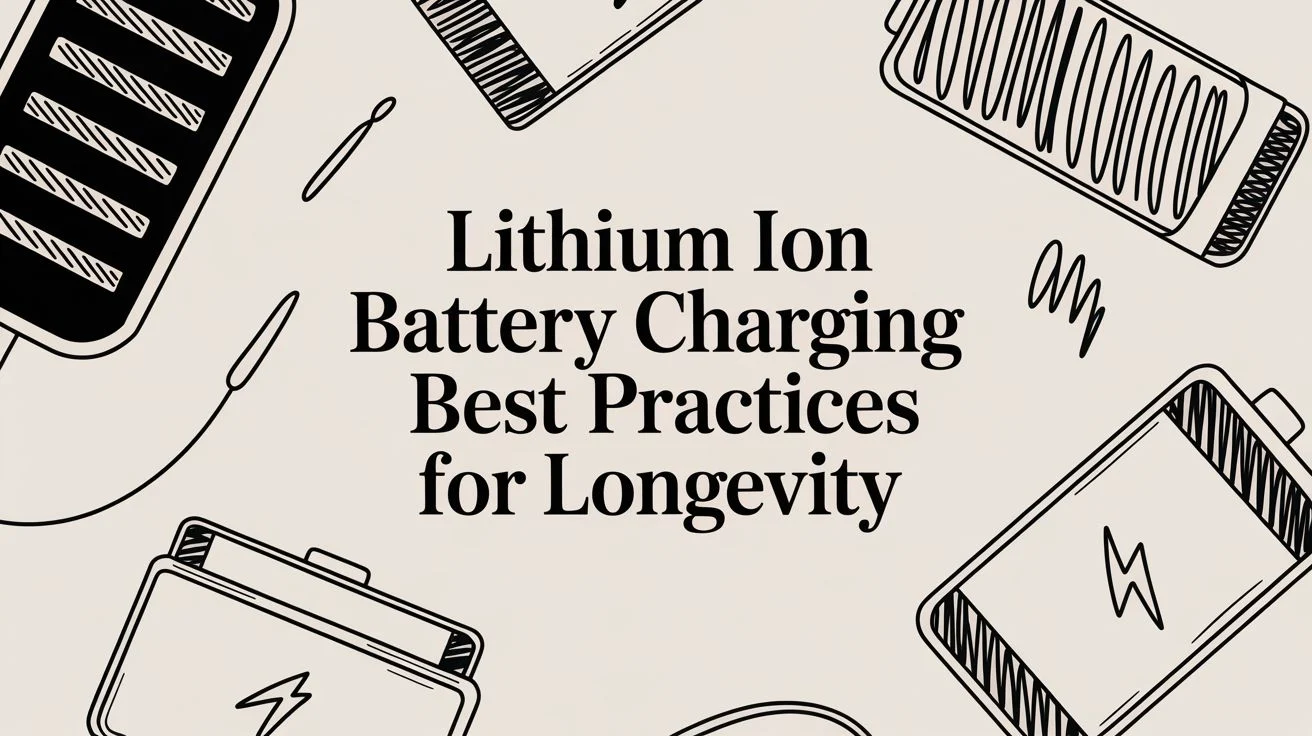 How to Charge Your Lithium Ion Battery for a Longer Life
