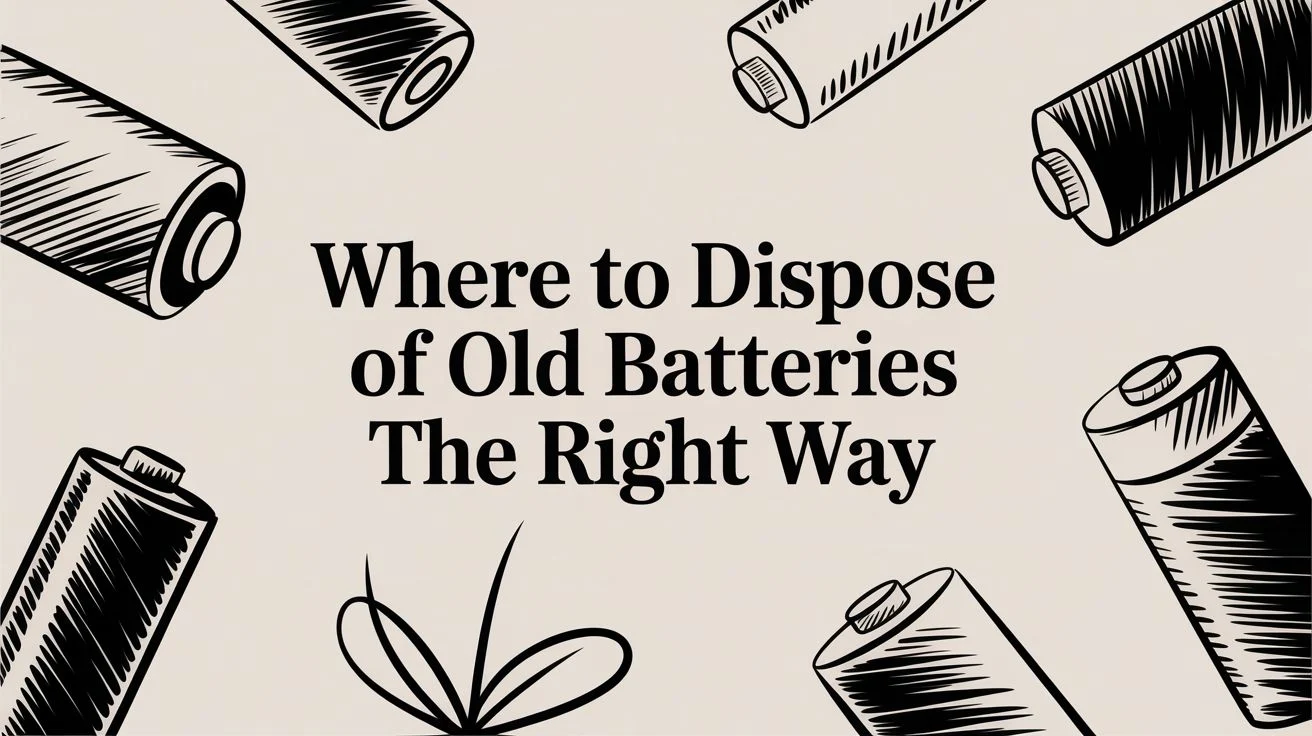 Where to Dispose of Old Batteries The Right Way