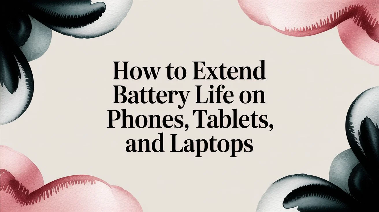 How to Extend Battery Life on Phones, Tablets, and Laptops