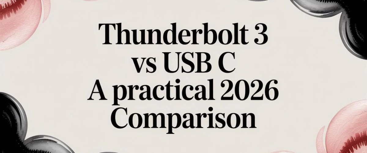 Thunderbolt 3 vs USB C: A Simple Guide