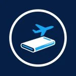 Power bank and airplane illustration representing 2026 airline battery rules