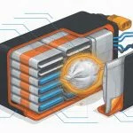 Infographic showing lithium-ion battery capacity dropping as temperature falls below freezing, illustrating cold weather battery drain
